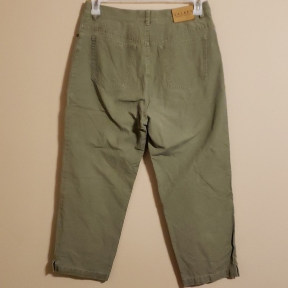 Ralph Lauren denim khaki green capri - Picture 5 of 6